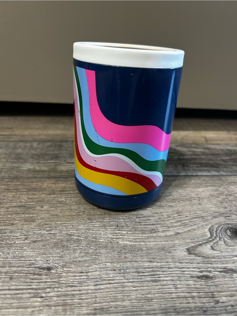 Packed Party can cooler rainbow waves can coozie stainless steel
